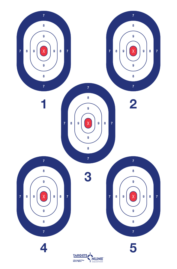 5 Bulls-Eye B-27 Rings 5 Bulls-Eye B-27 Rings