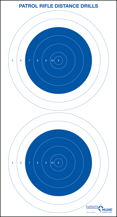 Patrol Rifle Distance Drills - Card Stock Patrol Rifle Distance Drills - Card Stock