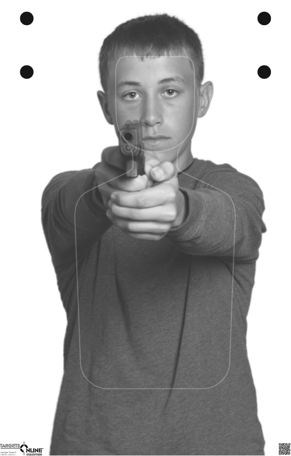 Handgun Threat 21 - Card Stock Handgun Threat 21 - Card Stock