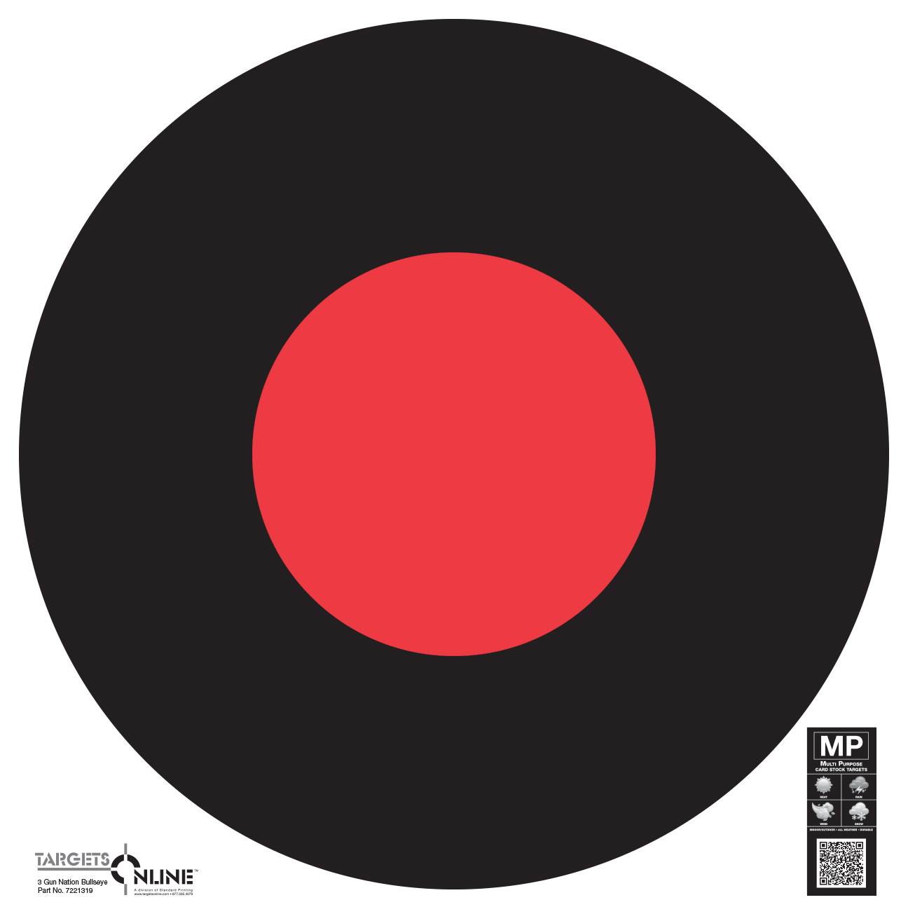 3 Gun Nation Bullseye - Paper 3 Gun Nation Bullseye - Paper