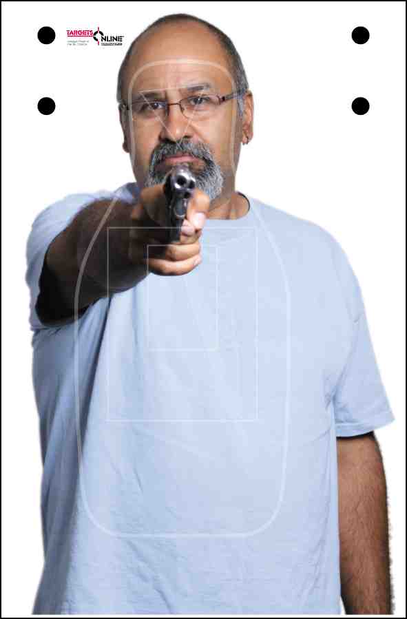 Handgun Threat 10 - Card Stock Handgun Threat 10 - Card Stock