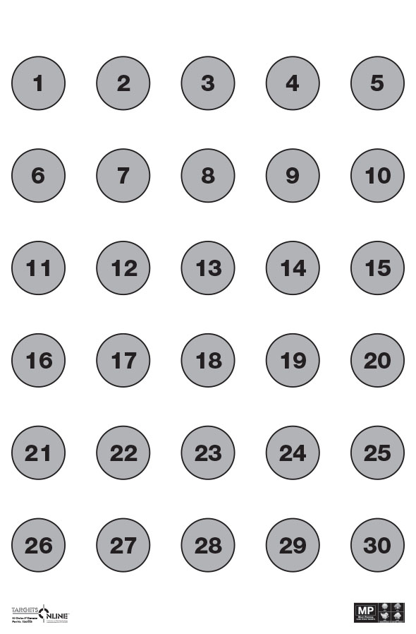 30 Circle 3" Diameter - Card Stock 30 Circle 3" Diameter - Card Stock