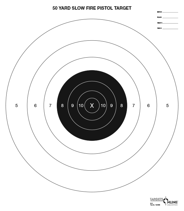 B-6 50 Yard Slow Fire Target B-6 50 Yard Slow Fire Target